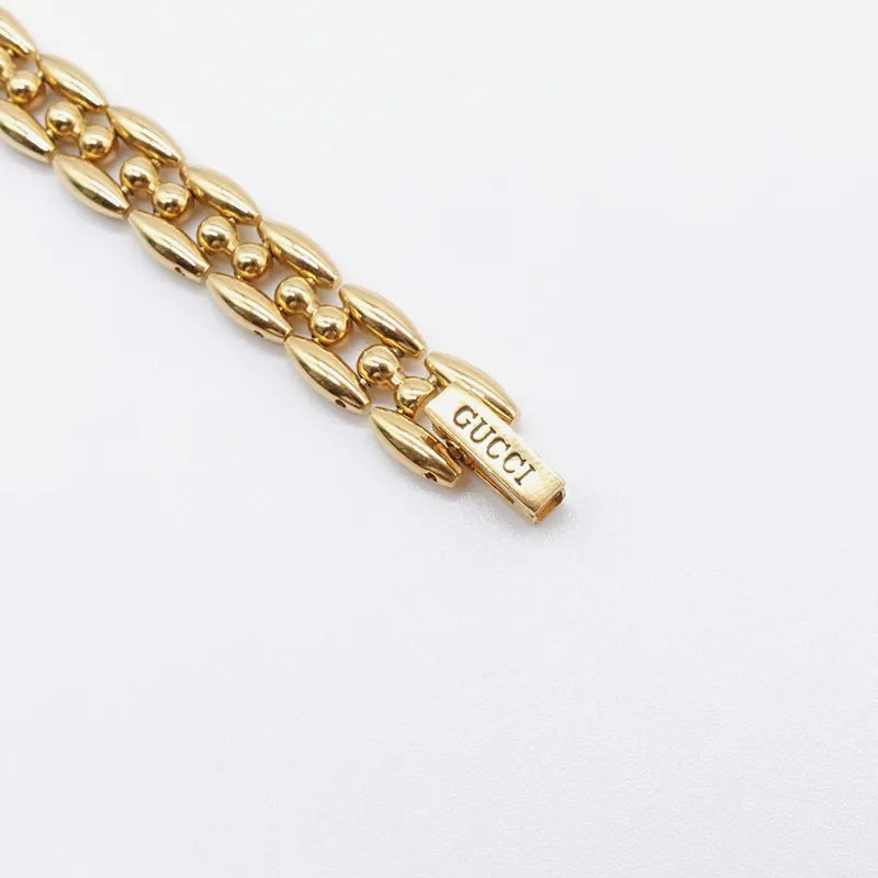 jq091-gucci-vintage-gold-plated-chain-with-bezels-watch