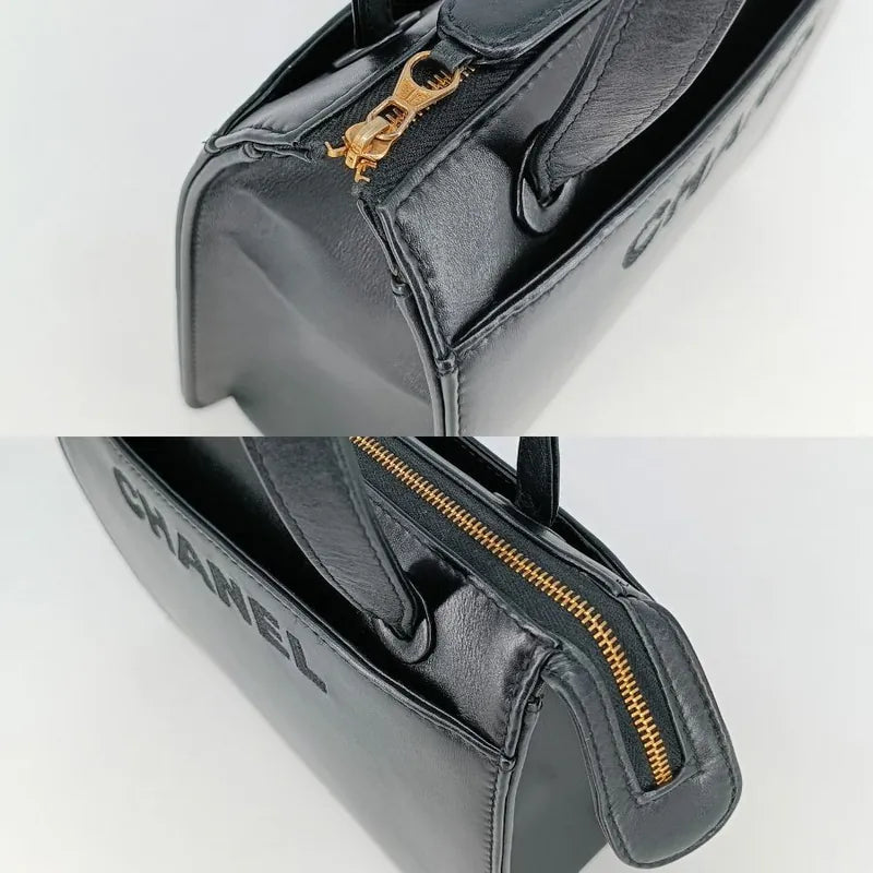 jah85-chanel-vintage-black-lambskin-embroidered-logo-tote-bag