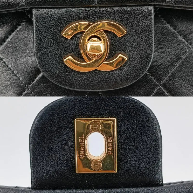 ra475-chanel-vintage-black-lambskin-25cm-classic-flap-bag
