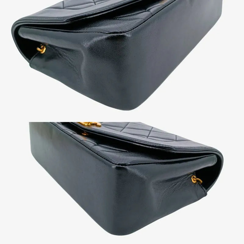 rb623-chanel-vintage-black-lambskin-22cm-diana-flap-bag