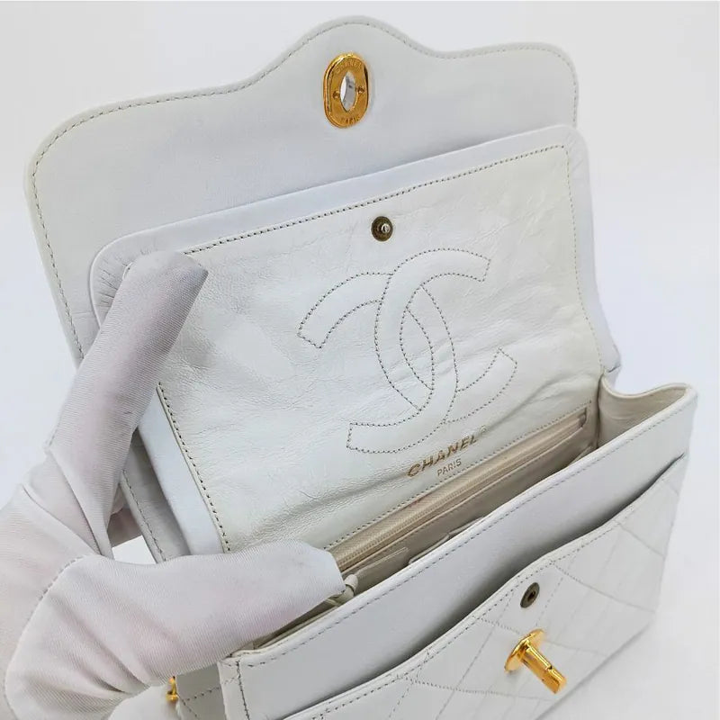 jah166-chanel-vintage-white-lambskin-paris-limited-edition-flap-bag