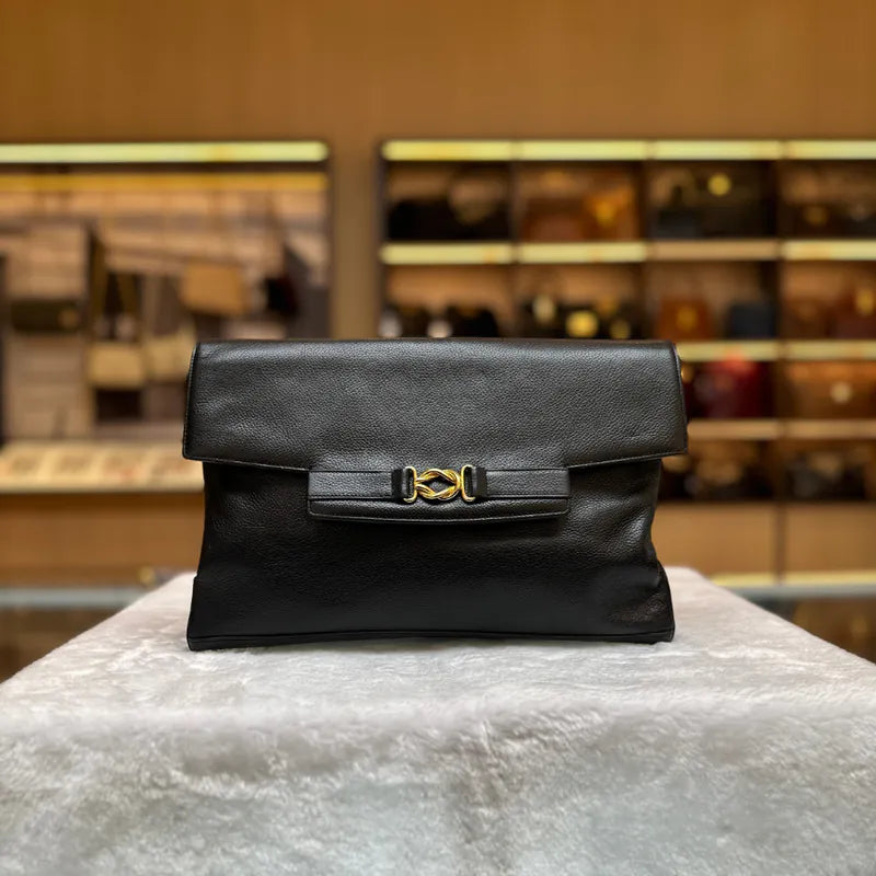jw386-gucci-vintage-black-caviar-leather-shoulder-bag