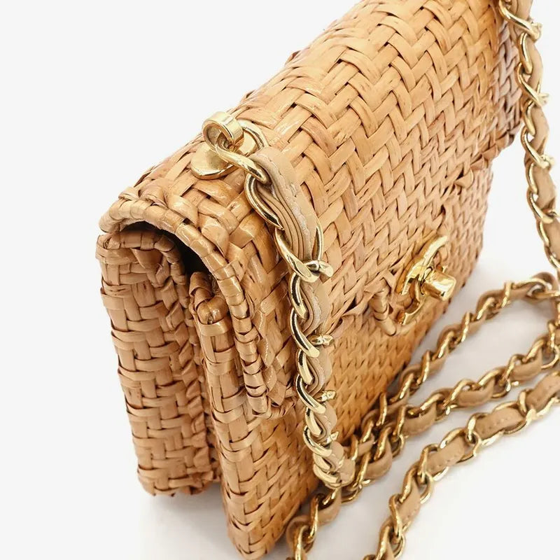 jr919-chanel-vintage-brown-rattan-17cm-mini-square-flap-bag