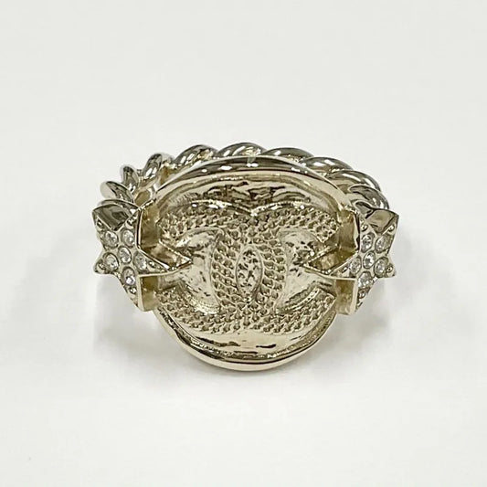 C579 - CHANEL CC Gold Ring